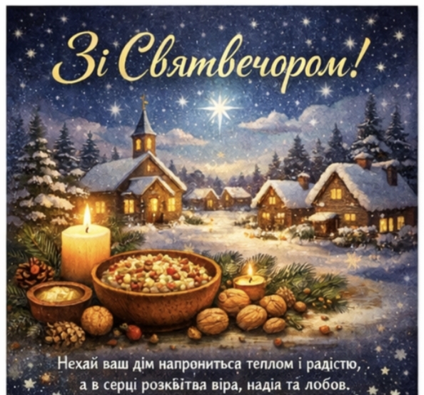Як привітати зі Святвечором 2025: у віршах, у прозі, смс та картинках