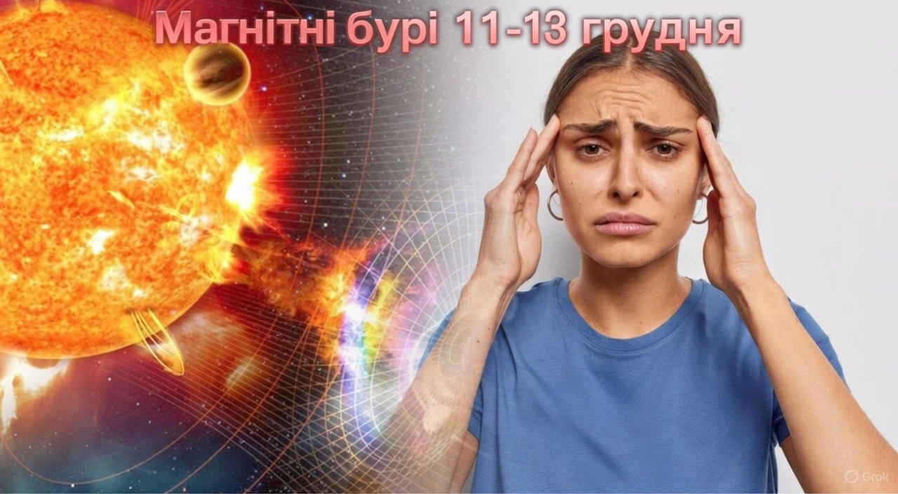 Магнітні бурі, прогноз на сьогодні: чого очікувати від сонячної активності 11-13 грудня 2025 року