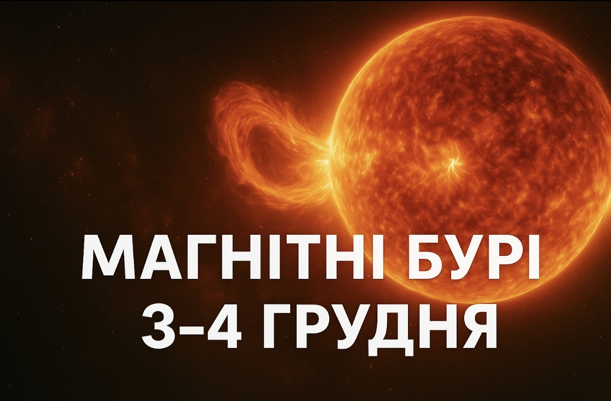 Магнітні бурі, прогноз на сьогодні: чого очікувати від сонячної активності 3-4 грудня 2025 року