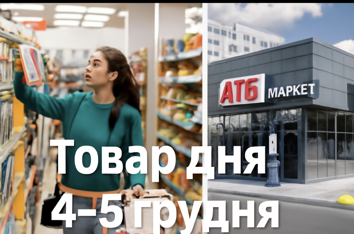 Товар дня в АТБ 4-5 грудня: що можна купити сьогодні зі знижкою 50%