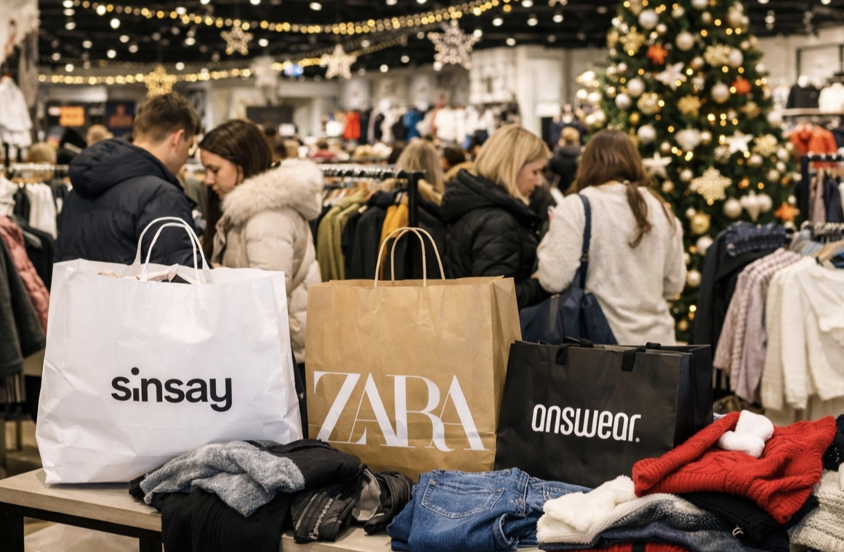 Sinsay, ZARA та ANSWEAR: на що українці витрачали найбільше грошей у грудні