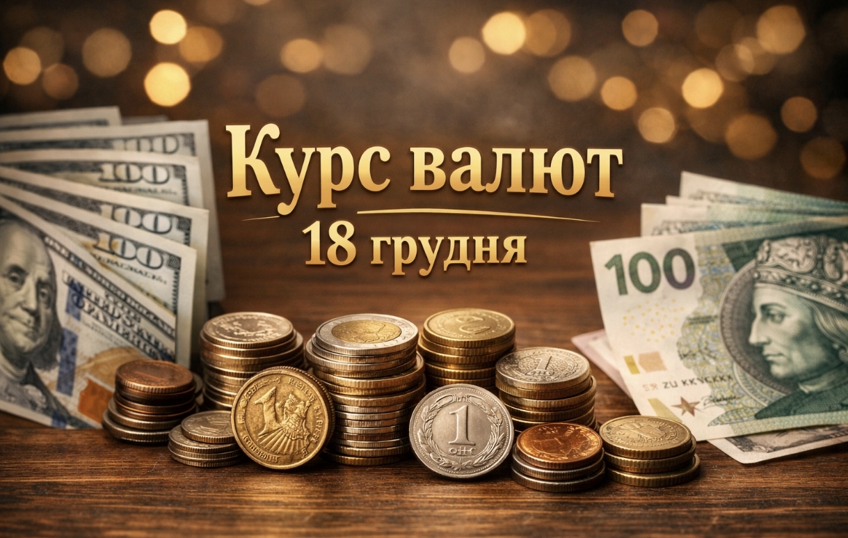 Курс валют на 18.12.2025: скільки коштують долар, євро і злотий