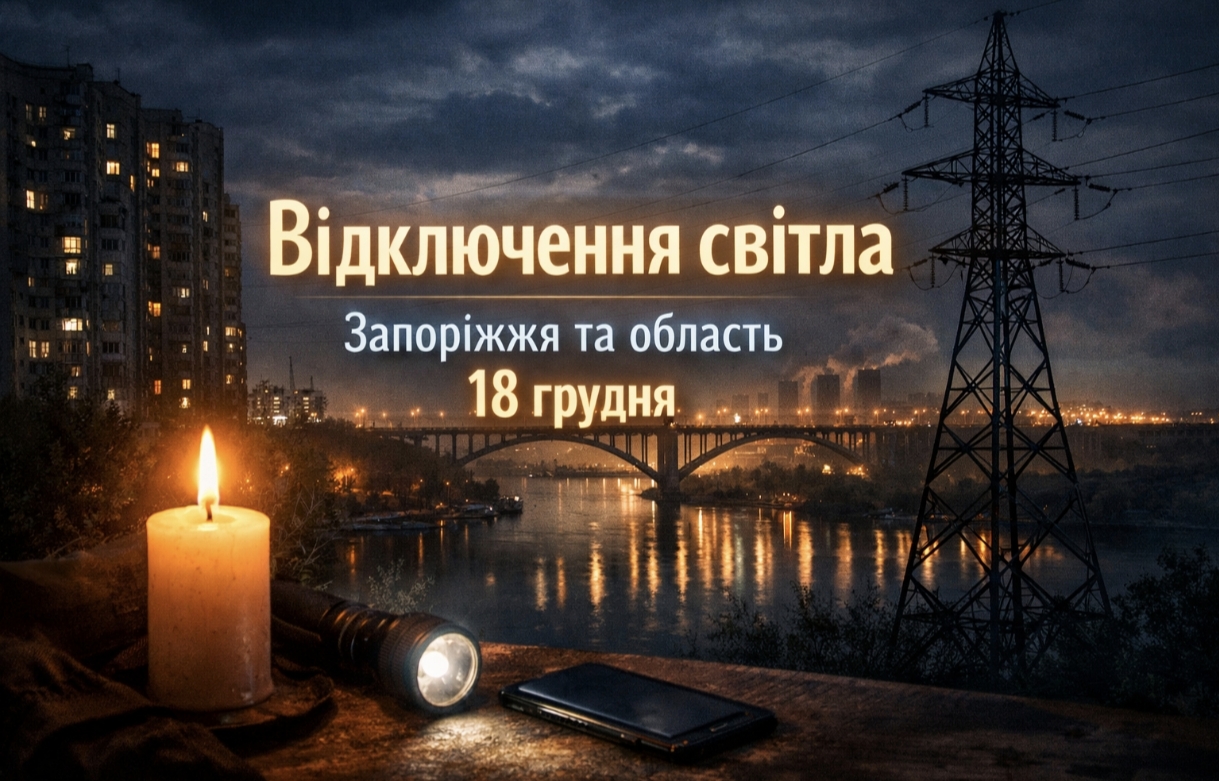 Графіки відключення світла Запоріжжя та область 18 грудня: актуальна інформація