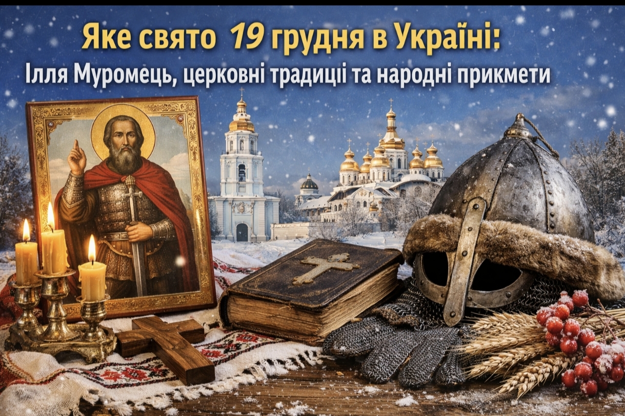 Яке свято 19 грудня в Україні: значення Іллі Муромця, заборони та святкові обряди в народі