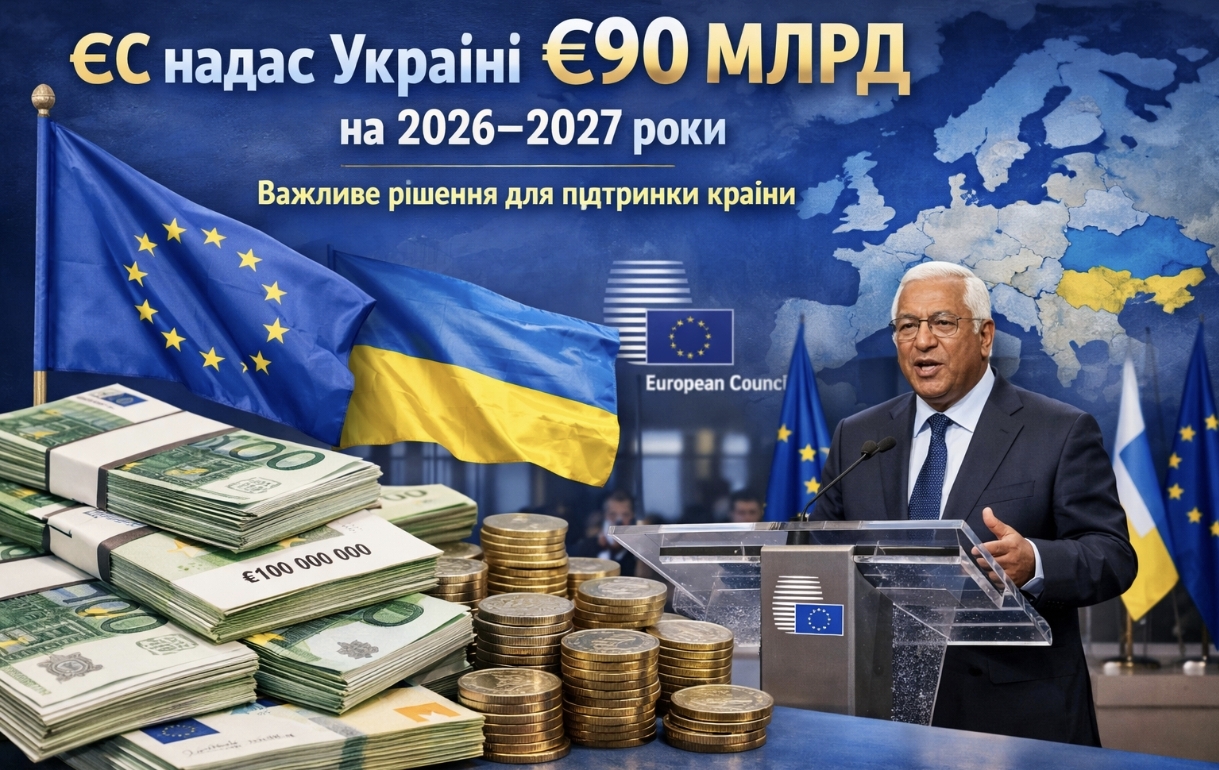 ЄС ухвалив рішення про надання Україні €90 млрд: коли і як буде надано кредит