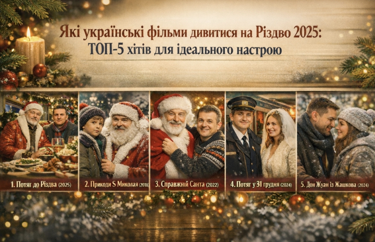 Які українські фільми дивитися на Різдво 2025: ТОП-5 хітів для ідеального настрою