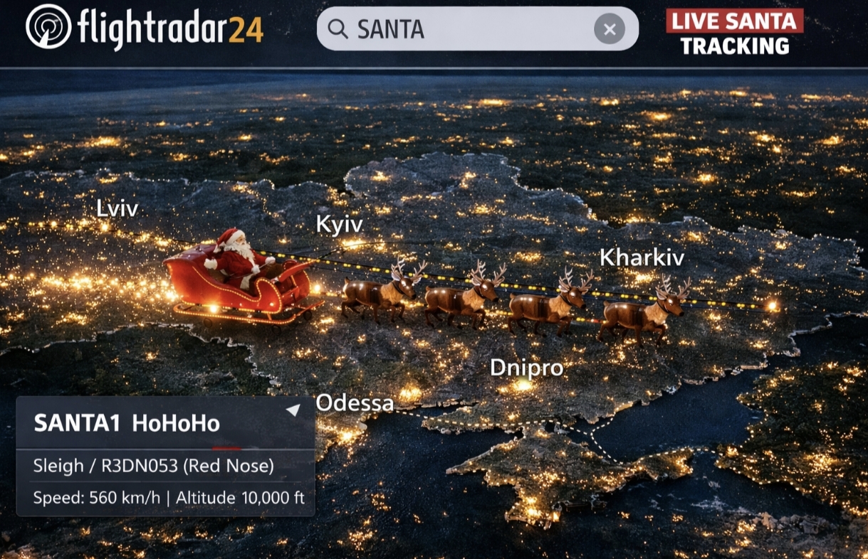 Де зараз Санта: як стежити за його маршрутом на Різдво 2025 Santa Tracker