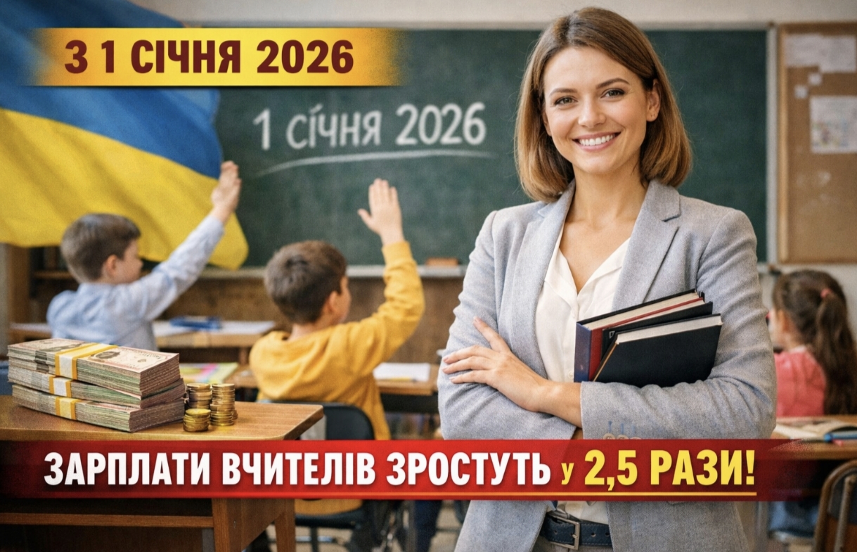 Вчителі України отримають рекордне підвищення зарплат: подробиці змін з 1 січня