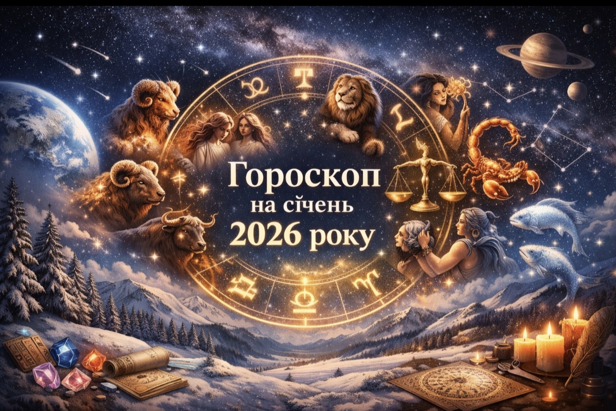 Гороскоп на січень 2026: що чекає кожен знак зодіаку цього місяця