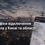 Графіки відключення світла Київ та область 29 грудня: актуальна інформація