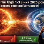 Магнітні бурі, прогноз на сьогодні: чого очікувати від сонячної активності 1-3 січня 2026 року