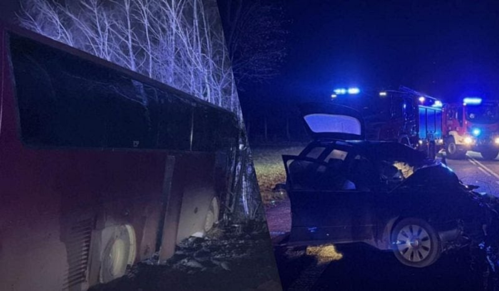 У Польщі на трасі №17 авто влетіло в автобус з 26 українцями: скільки людей постраждало