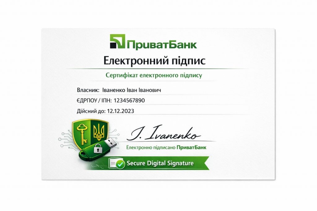 Як отримати електронний підпис від ПриватБанку у 2026 році: покрокова інструкція