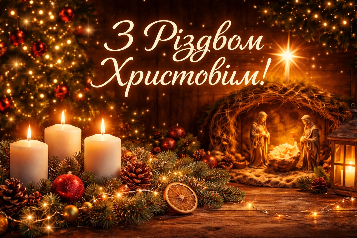Різдво 7 січня 2026 в Україні за старим стилем: картинки, СМС та побажання прозою