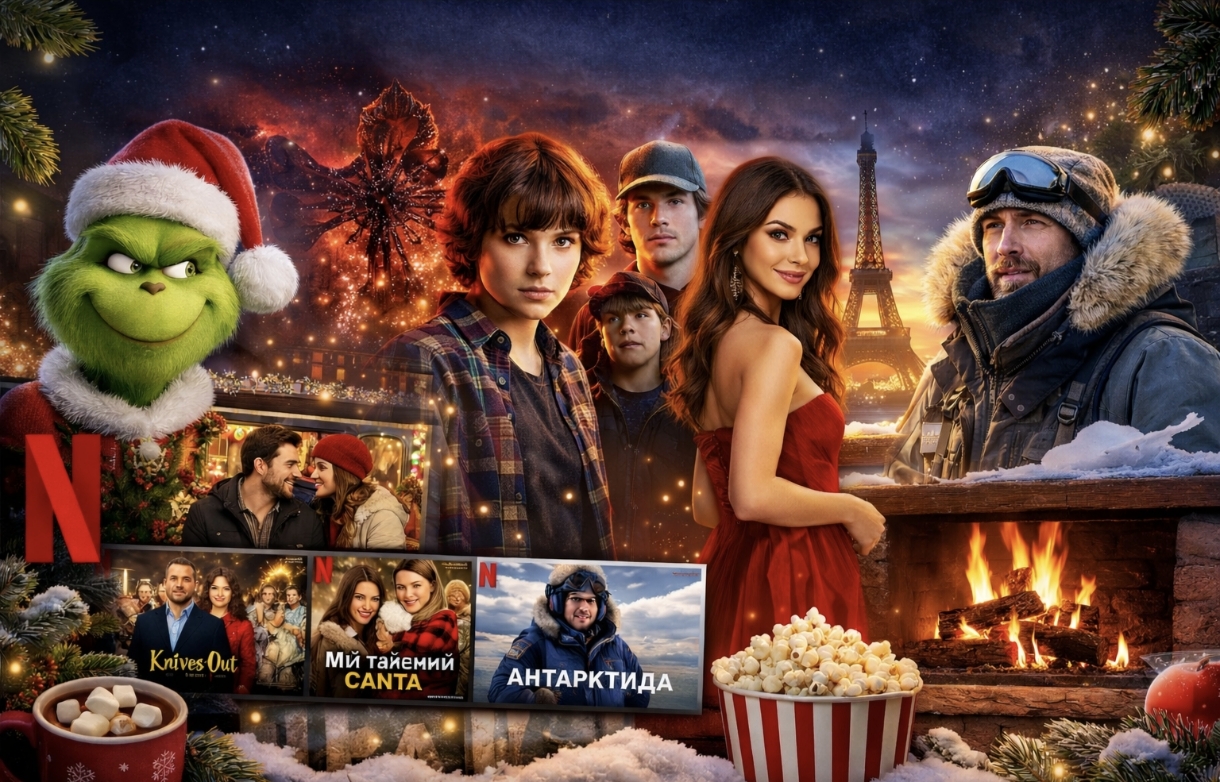 Що українці дивляться на Netflix 1 січня: топові фільми та серіали року