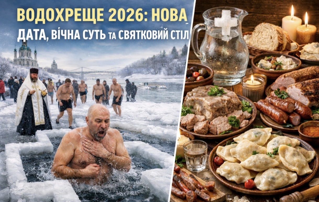Коли святкуємо Водохреще 2026: чому змінилась дата, суть свята та що приготувати