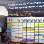 Графіки відключення світла Закарпаття 6 січня: актуальна інформація
