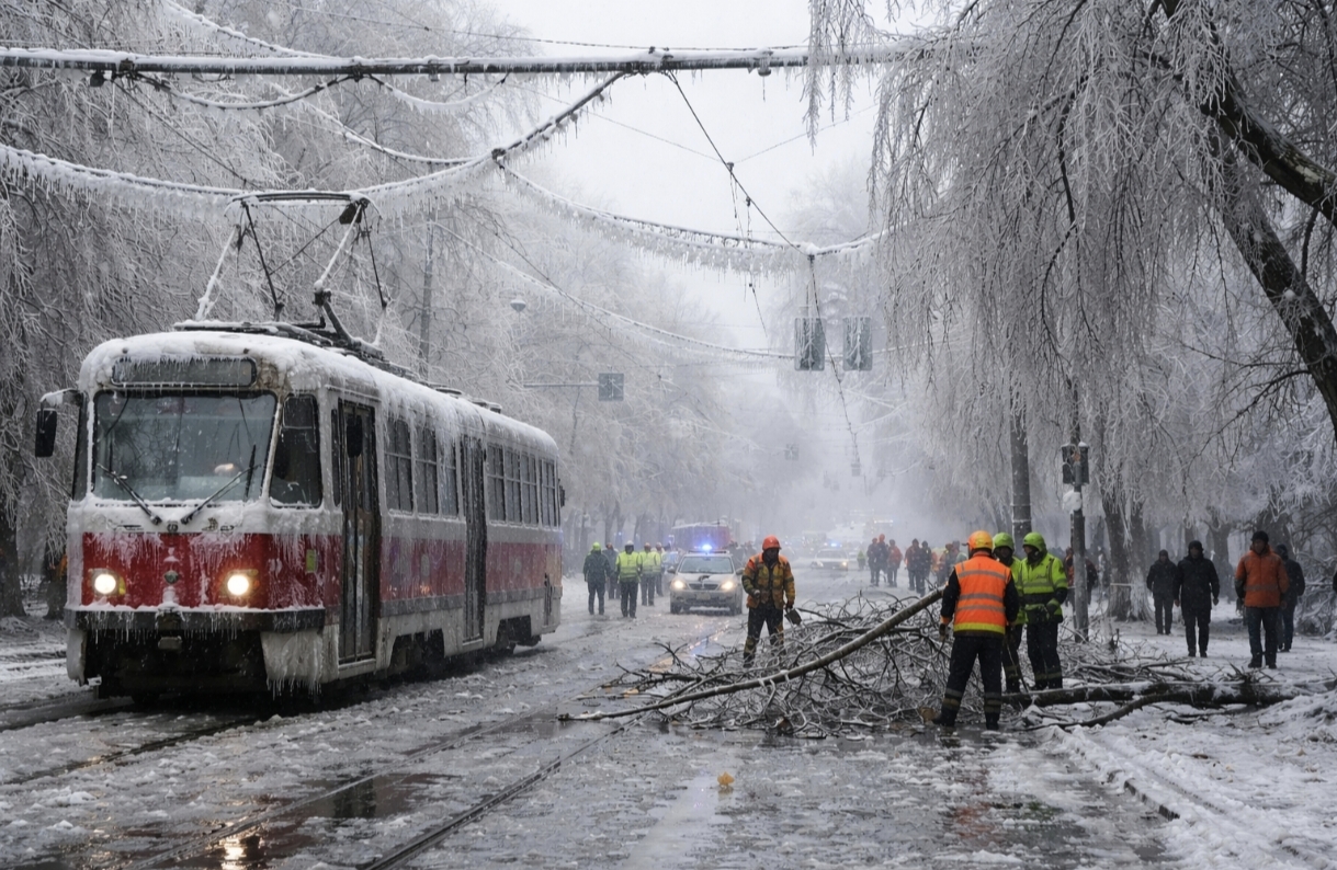 У Києві зупинився весь громадський електротранспорт
