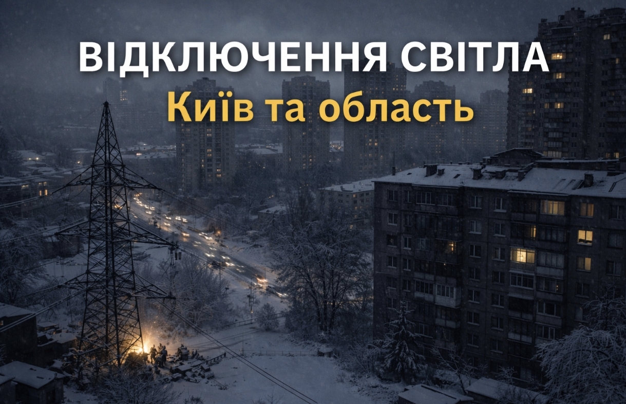 Графіки відключення світла Київ та область 9 січня: актуальна інформація