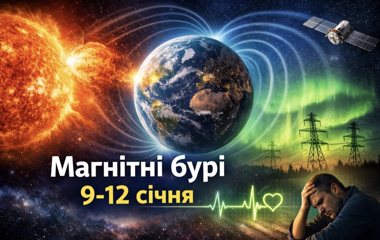 Магнітні бурі, прогноз на сьогодні: чого очікувати від сонячної активності 9-12 січня 2026 року
