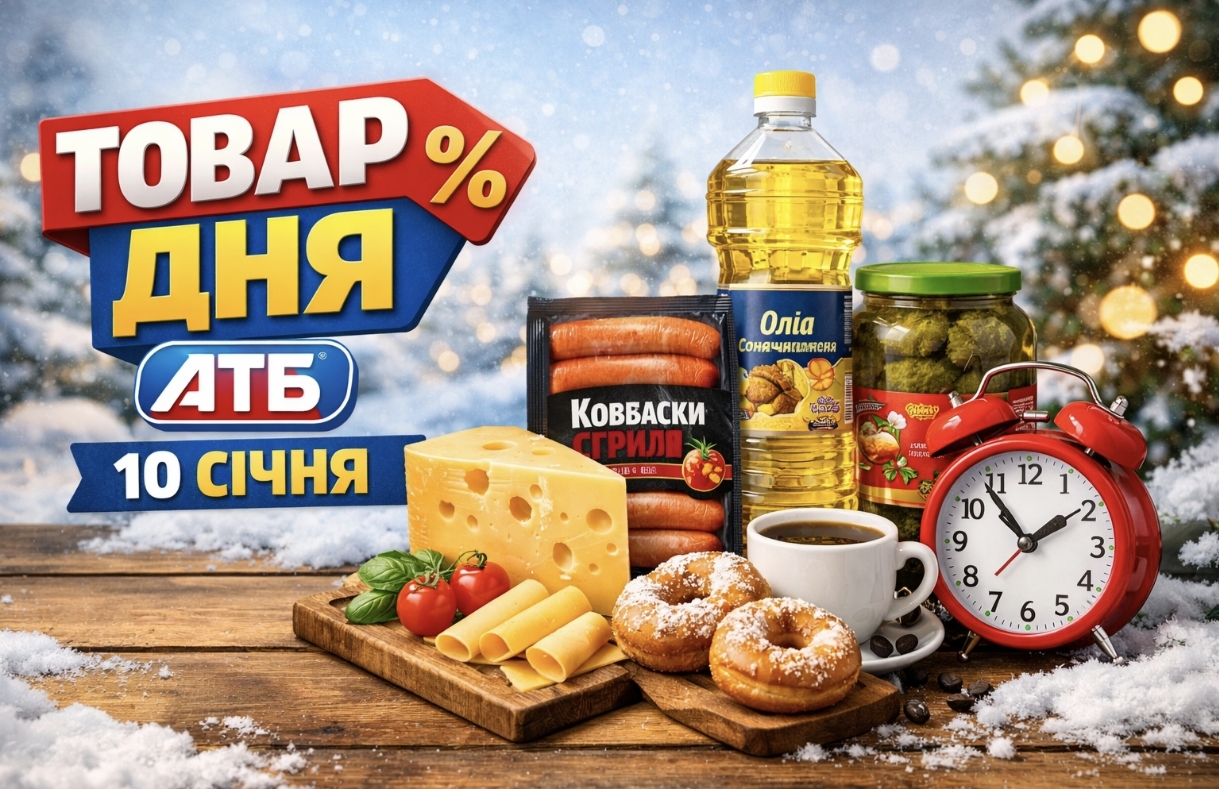 Товар дня в АТБ 10 січня 2026: що можна купити сьогодні зі знижкою 76%