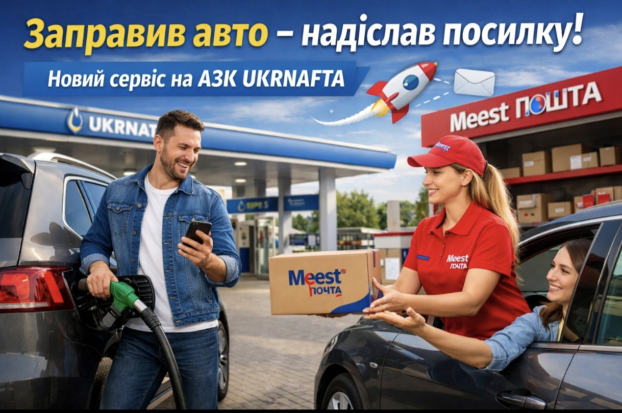 Як відправити посилку під час заправки авто на АЗК UKRNAFTA: покрокова інструкція