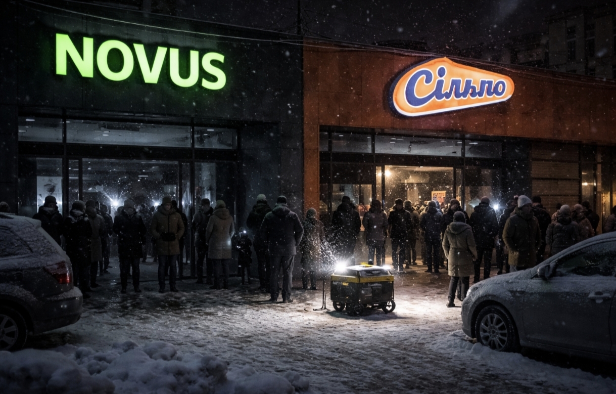 Через відключення світла в Києві супермаркети «Novus» та «Сільпо» припинили роботу — коли відкриються
