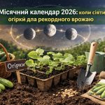 Місячний календар городника: коли сіяти огірки для рекордного врожаю у 2026 році