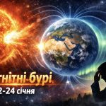 Магнітні бурі, прогноз на сьогодні: чого очікувати від сонячної активності 22-24 січня 2026 року