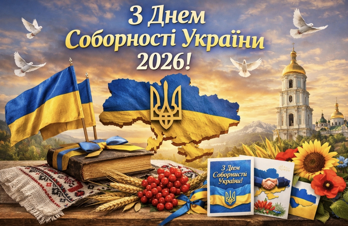 З Днем Соборності України 2026: привітання у прозі, смс, віршах та листівках