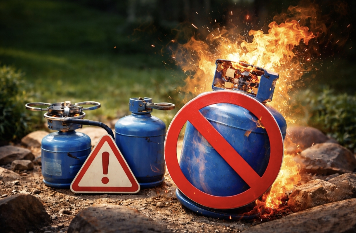 Чому не можна повторно заправляти туристичний газовий балон