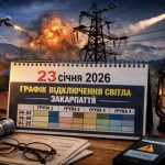 Графіки відключення світла Закарпаття 23 січня: актуальна інформація