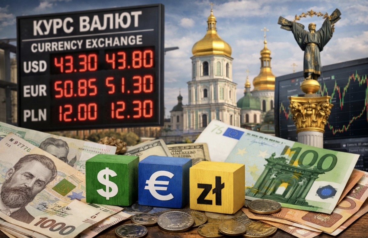 Прогноз курсу валют на лютий 2026: що буде з доларом, євро та злотим