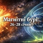 Магнітні бурі, прогноз на сьогодні: чого очікувати від сонячної активності 26-28 січня 2026 року