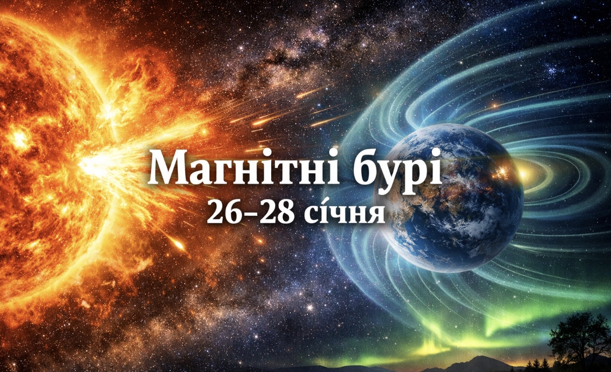 Магнітні бурі, прогноз на сьогодні: чого очікувати від сонячної активності 26-28 січня 2026 року