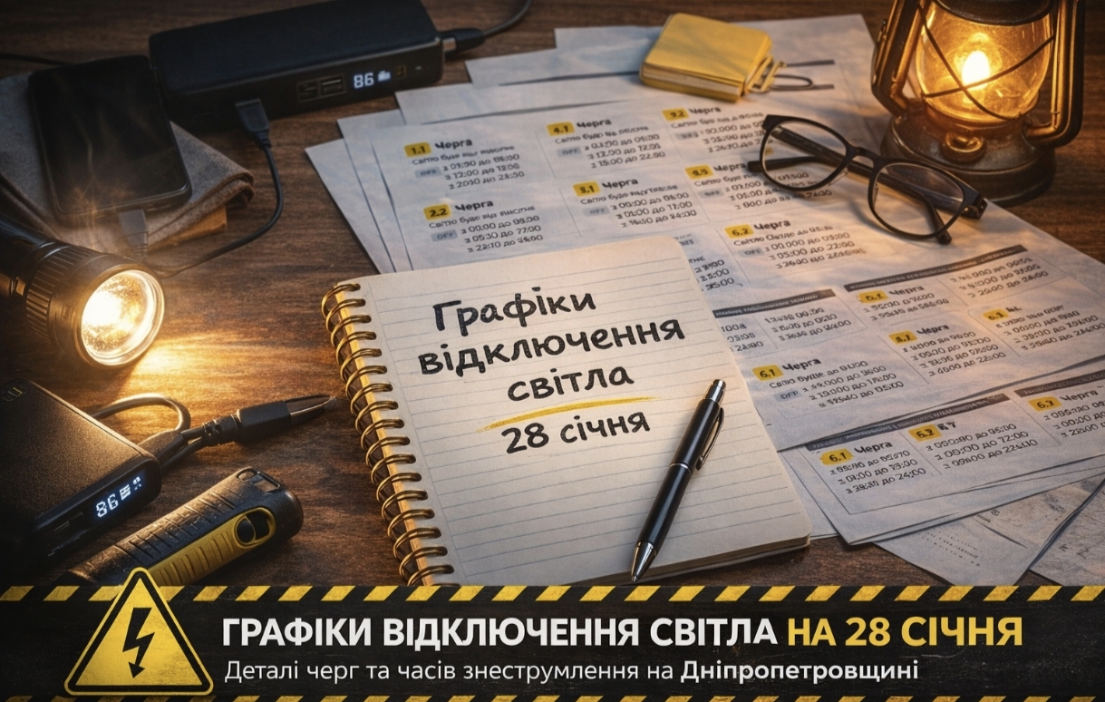 Графіки відключення світла Дніпро та область 28 січня: актуальна інформація