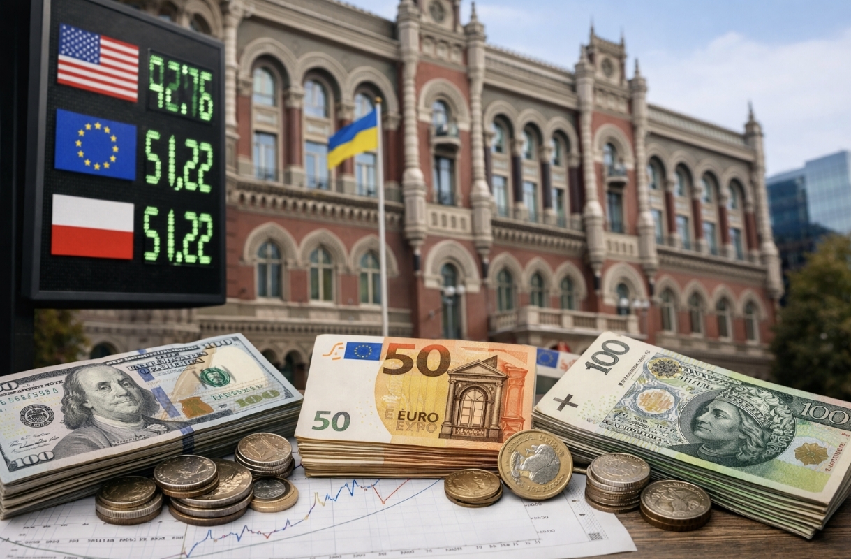 Курс валют на 29.01.2026: скільки коштують долар, євро і злотий