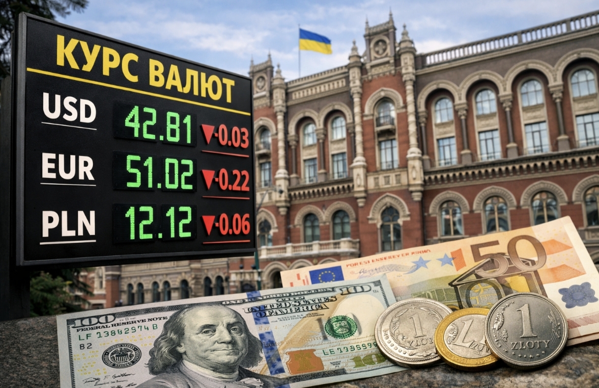Курс валют на 2.02.2026: скільки коштують долар, євро і злотий