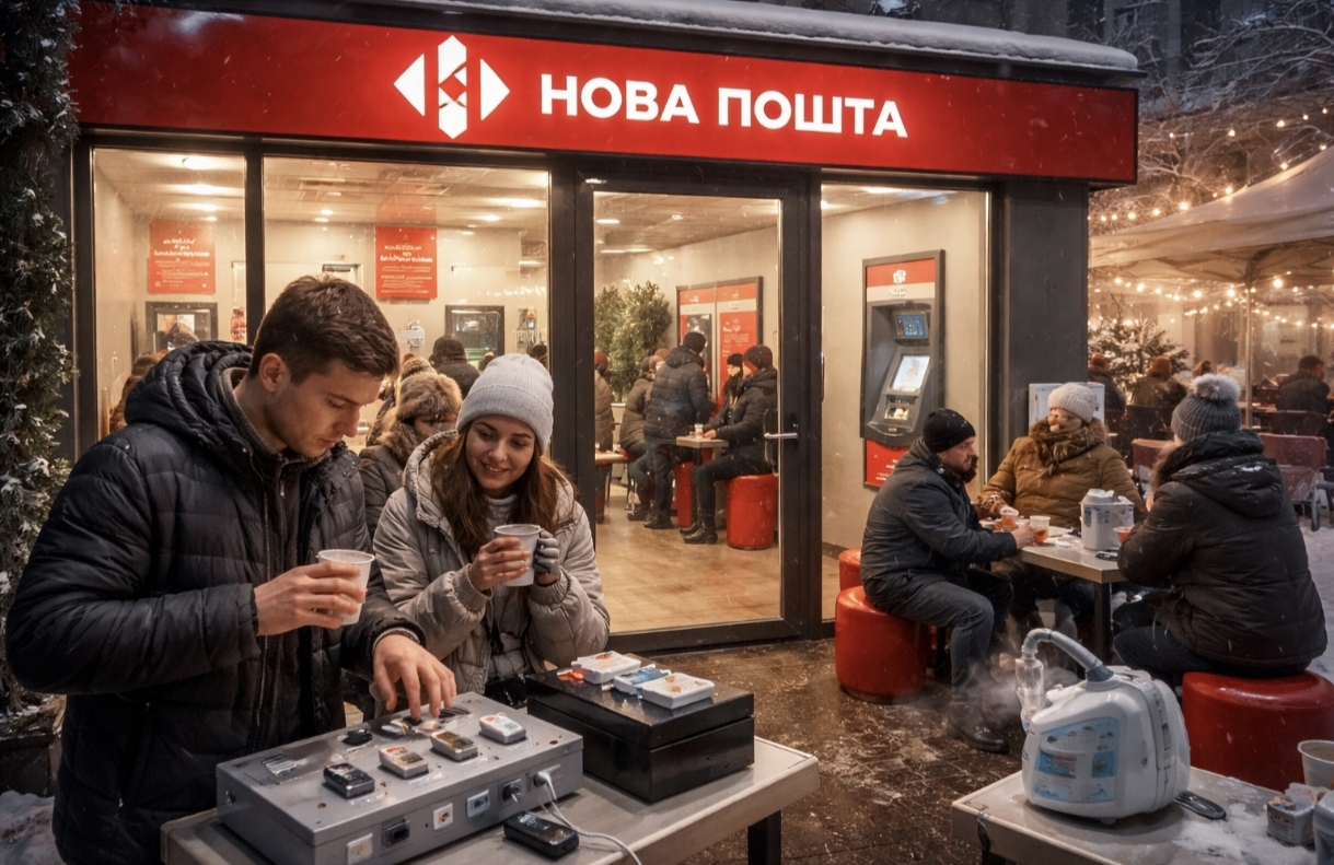 Нова пошта запускає пункти незламності у Києві: які відділення працюють 24/7