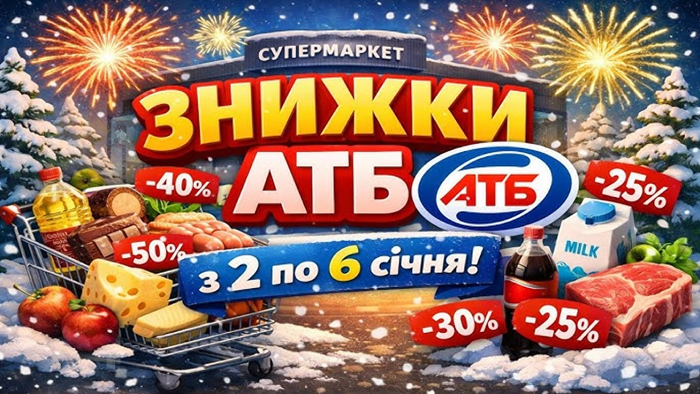 Акція тижня в АТБ: що вигідно купити з 2-6 січня 2026 року
