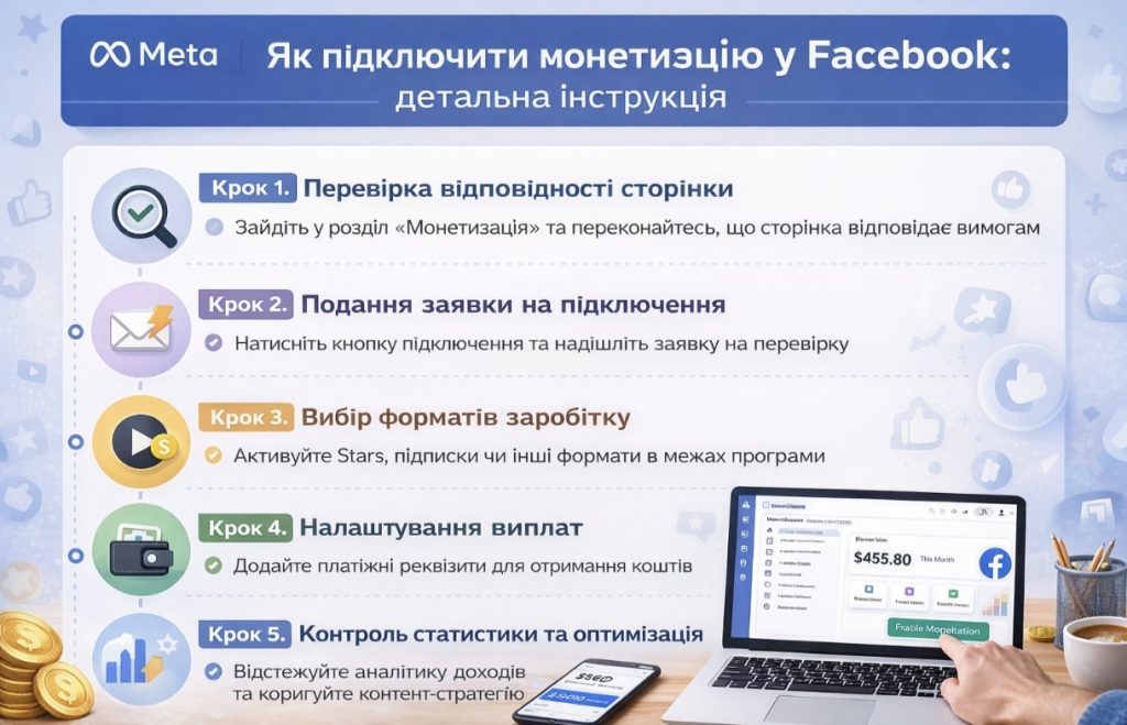 Meta запустила монетизацію Facebook в Україні: як заробляти і підключити виплати
