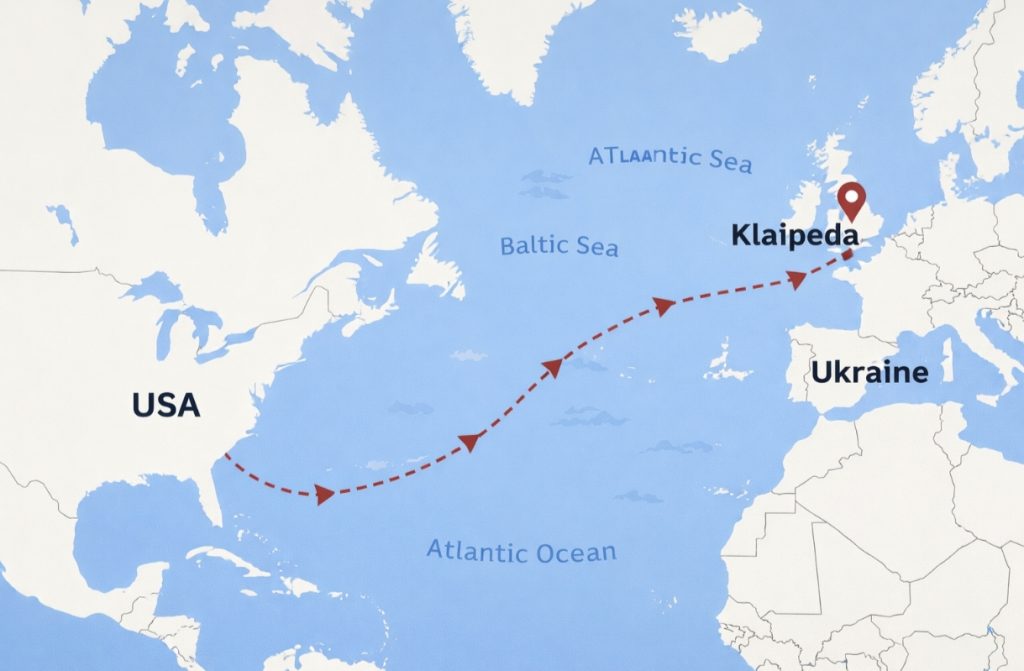 Україна вперше отримає LNG зі США через Клайпеду: як новий маршрут імпорту газу посилить енергетичну безпеку у 2026 році