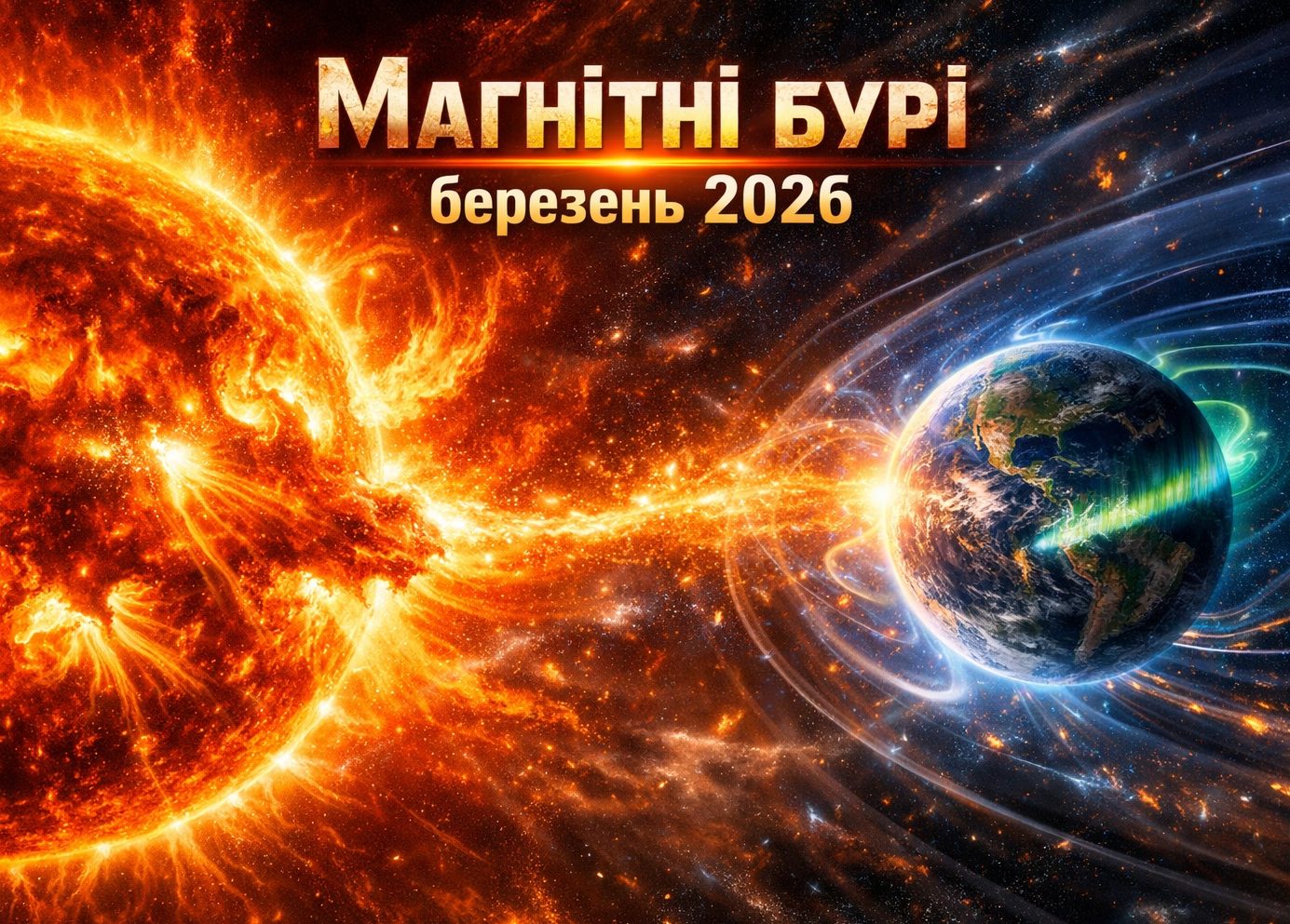 Магнітні бурі березень 2026 в Україні: календар і небезпечні дні