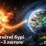 Магнітні бурі, прогноз на сьогодні: чого очікувати від сонячної активності 2–3 лютого 2026 року
