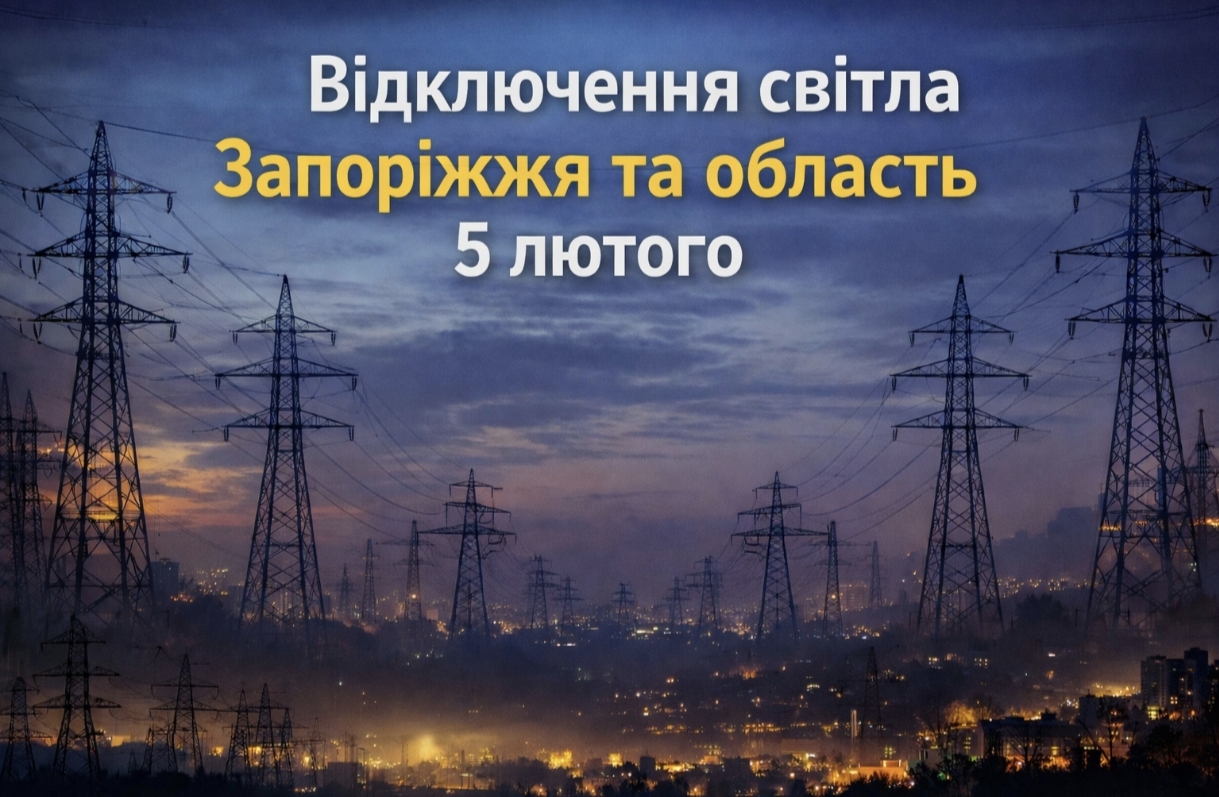 Графіки відключення світла Запоріжжя та область 5 лютого: актуальна інформація