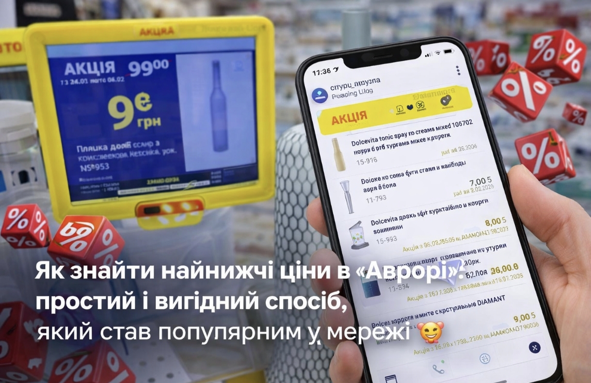 Секрет дешевих покупок в «Аврорі» — як знаходити товари за копійки