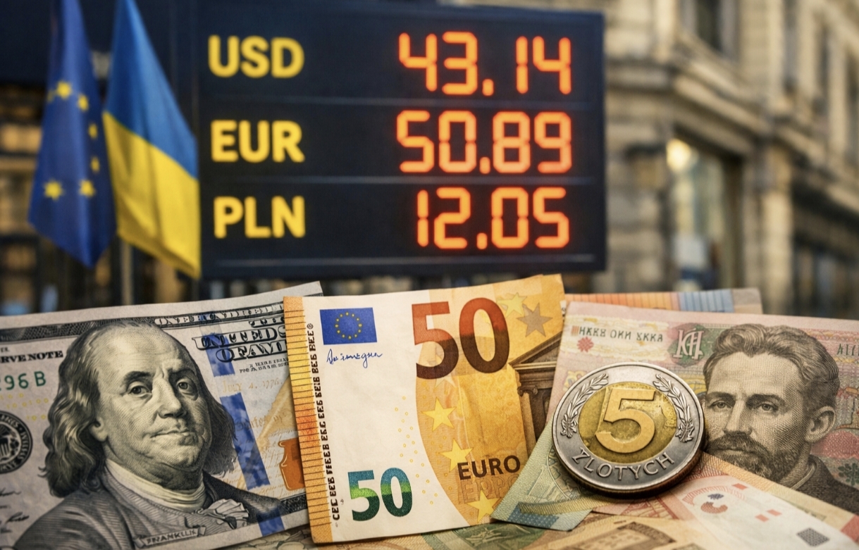 Курс валют на 6.02.2026: скільки коштують долар, євро і злотий