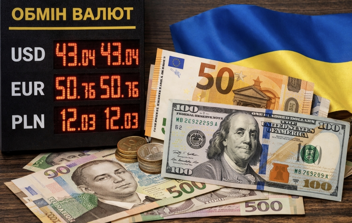 Курс валют на 9.02.2026: скільки коштують долар, євро і злотий