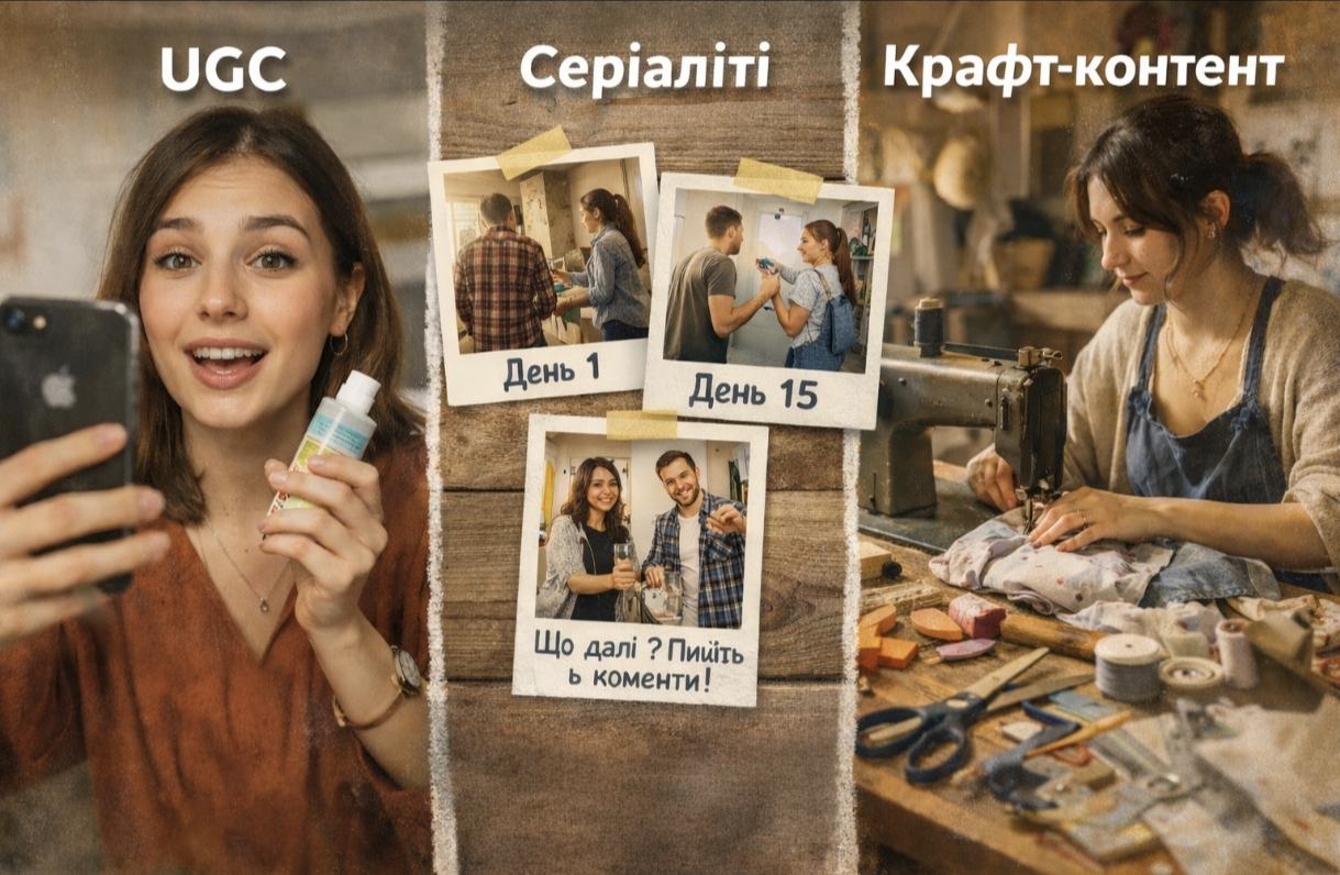 UGC, серіаліті та крафт: який контент «залітає» в 2026 році в TikTok та Instagram
