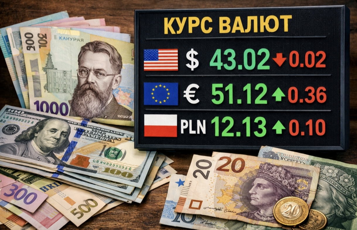 Курс валют на 10.02.2026: скільки коштують долар, євро і злотий